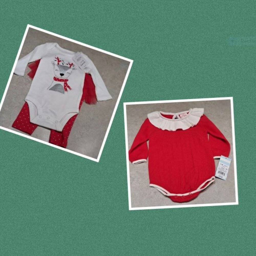 NWT Girls 6 Month Christmas Outfit Bundle